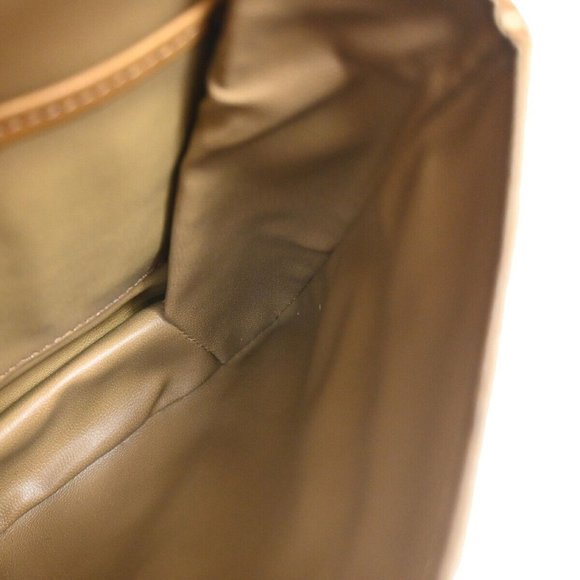 CELINE Macadam Pattern Crossbody Shoulder Bag PVC Leather White Brown - Picture 14 of 16